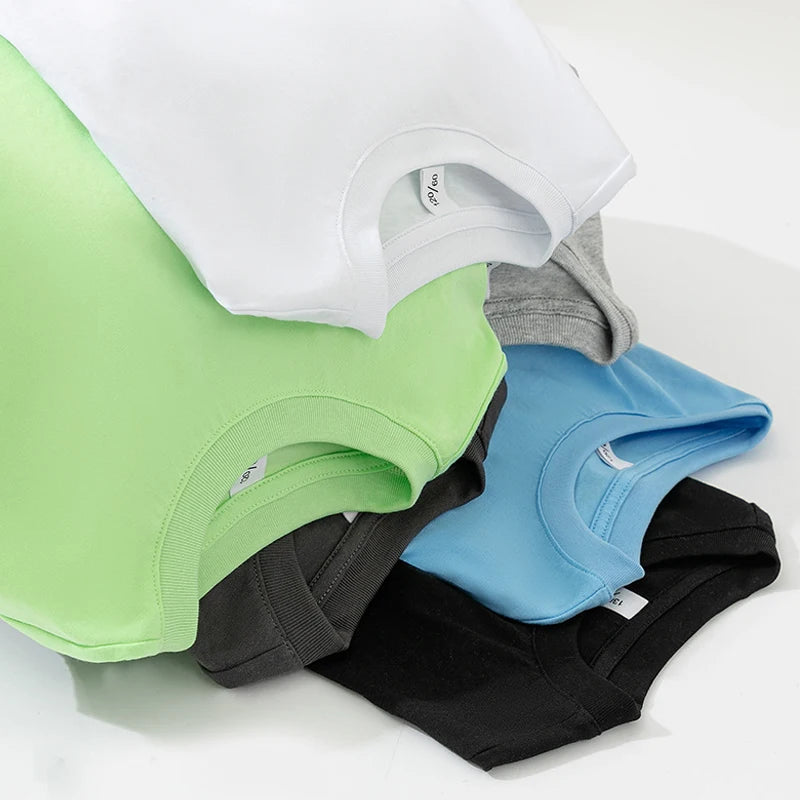 1 pièce Débardeur Enfant 100% Coton, Col Rond, Uni, Confortable, Style Classique Basique, Été, pour Étudiants